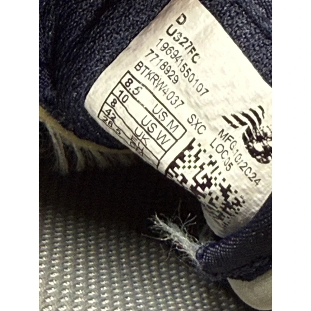 New Balance x FIGS 327 Navy Gray Lifestyle Sneakers Nursing Women's 10 Men's 8.5